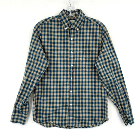 🆕 J.Crew | Slim Fit Check Print Button Down Long Sleeve Casual Shirt Size Large - Picture 2 of 6
